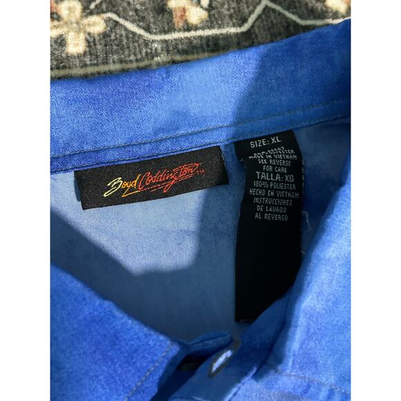 Boyd Coddington y2k All Over Print Hot Rod Car T-shirt Button up Shirt Size XL - Picture 5 of 10